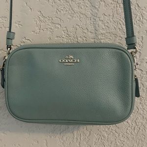 😊Coach Blue and Silver Crossbody